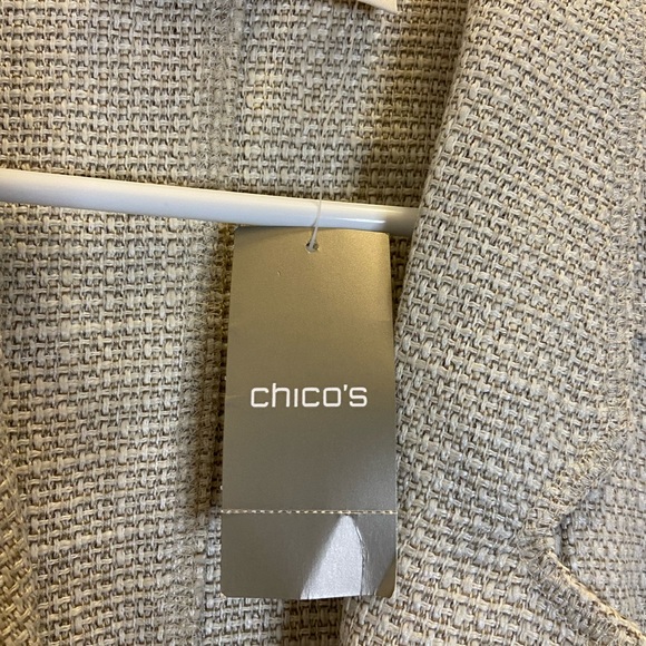 Chico’s Jacket Women’s shine texture size 1 - Picture 6 of 9